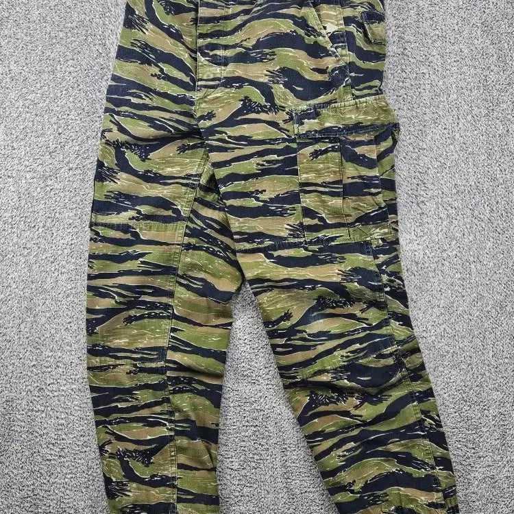 [BUNJANG] Propper Tiger Camo BDU Double Knee Cargo Pants (31" Estimated) / 프로퍼 타이거카모 카고 더블니 BDU 팬츠 (31"추정) / 11878