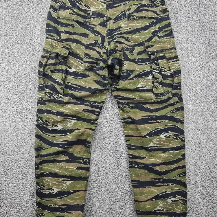 [BUNJANG] Propper Tiger Camo BDU Double Knee Cargo Pants (31" Estimated) / 프로퍼 타이거카모 카고 더블니 BDU 팬츠 (31"추정) / 11878