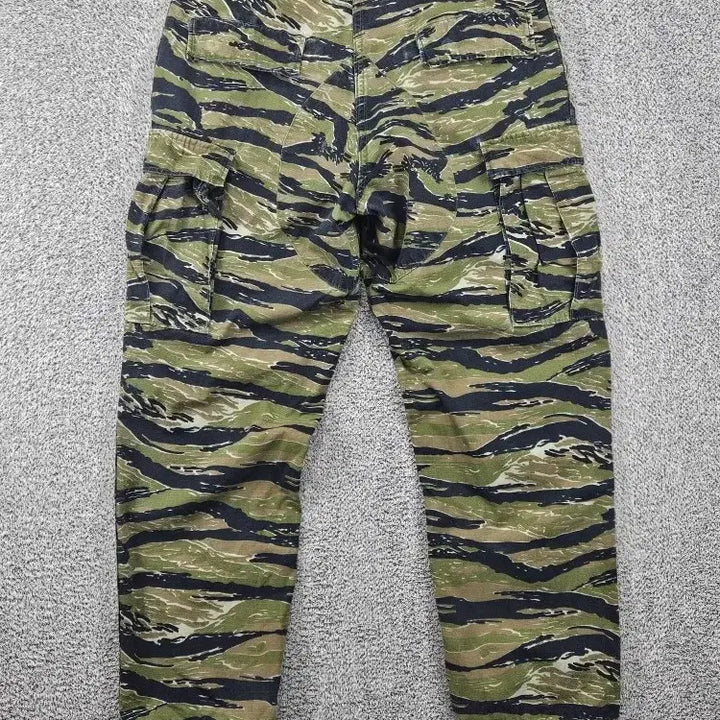 [BUNJANG] Propper Tiger Camo BDU Double Knee Cargo Pants (31" Estimated) / 프로퍼 타이거카모 카고 더블니 BDU 팬츠 (31"추정) / 11878