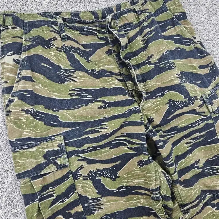 [BUNJANG] Propper Tiger Camo BDU Double Knee Cargo Pants (31" Estimated) / 프로퍼 타이거카모 카고 더블니 BDU 팬츠 (31"추정) / 11878
