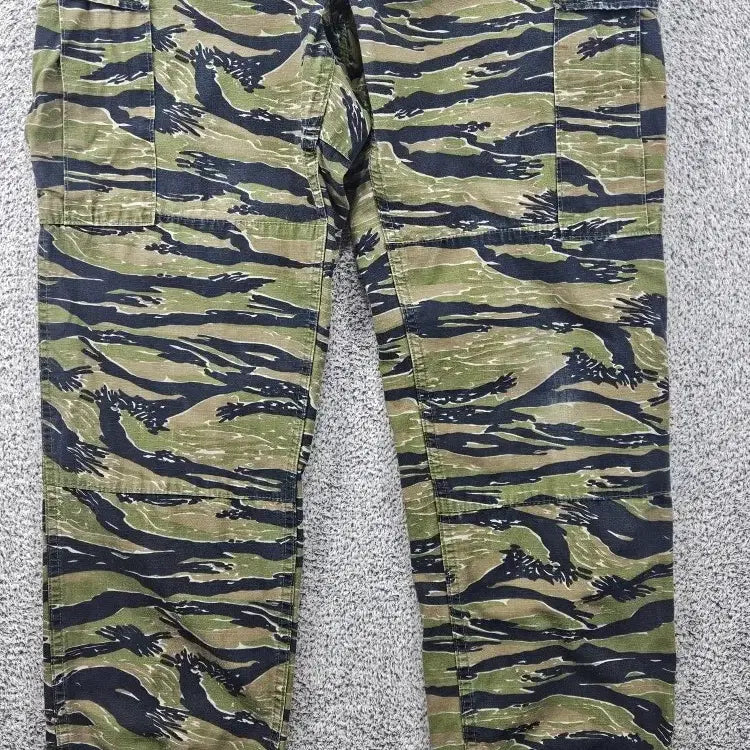 [BUNJANG] Propper Tiger Camo BDU Double Knee Cargo Pants (31" Estimated) / 프로퍼 타이거카모 카고 더블니 BDU 팬츠 (31"추정) / 11878