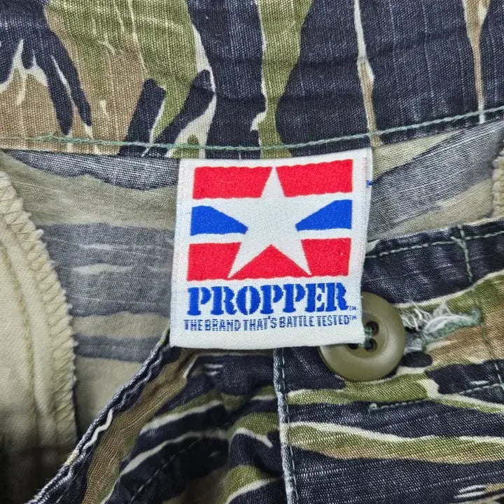 [BUNJANG] Propper Tiger Camo BDU Double Knee Cargo Pants (31" Estimated) / 프로퍼 타이거카모 카고 더블니 BDU 팬츠 (31"추정) / 11878