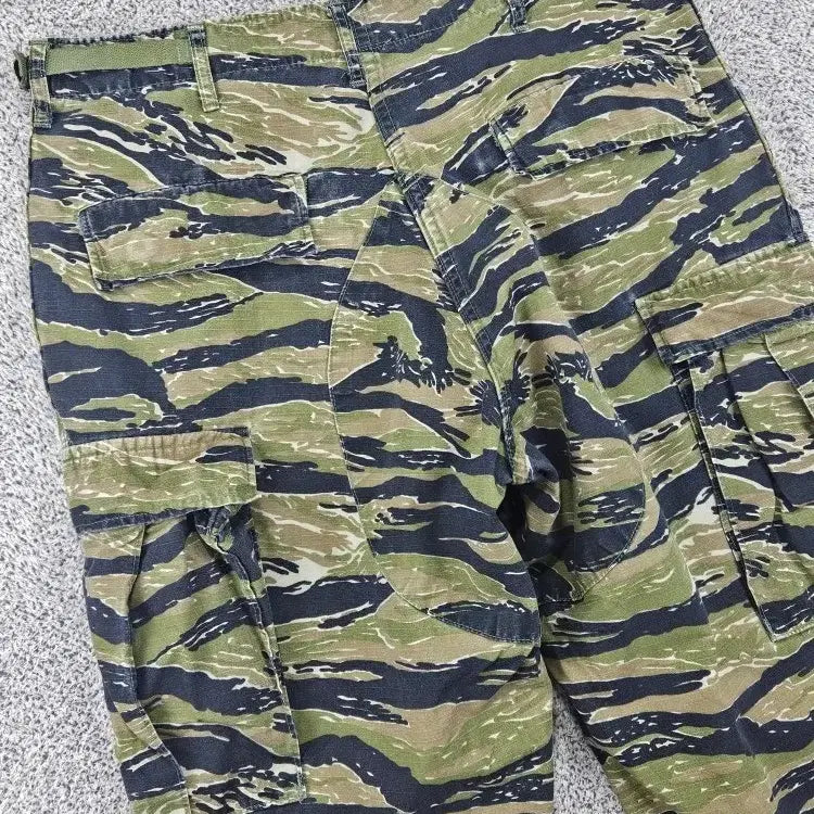 [BUNJANG] Propper Tiger Camo BDU Double Knee Cargo Pants (31" Estimated) / 프로퍼 타이거카모 카고 더블니 BDU 팬츠 (31"추정) / 11878