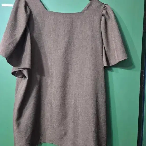 [BUNJANG] Brown Linen Blouse / 브라운 린넨 블라우스