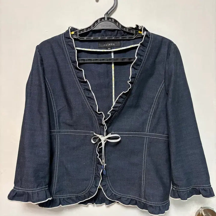 [BUNJANG] Joinus Frill Denim Jacket / 조이너스 8부 프릴자켓 55반