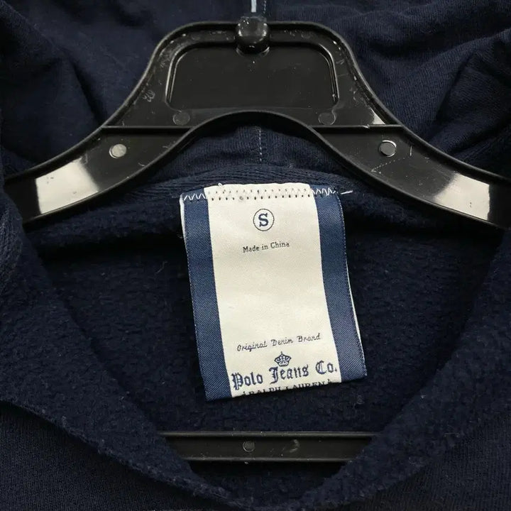 [BUNJANG] Polo Jeans American Flag Navy Hoodie / 폴로 진스 성조기 네이비 후드티