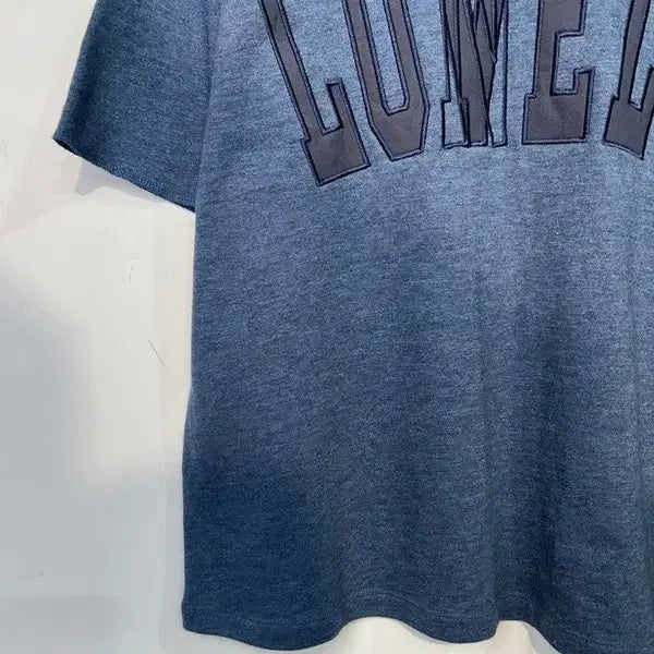 [SOLD OUT] 미디움 노앙 론리 러블리 반팔 스웨트 셔츠 티셔츠 블루