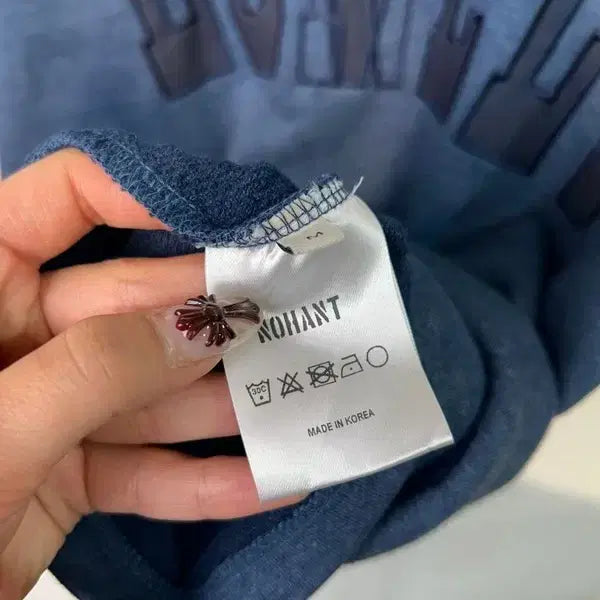 [SOLD OUT] 미디움 노앙 론리 러블리 반팔 스웨트 셔츠 티셔츠 블루