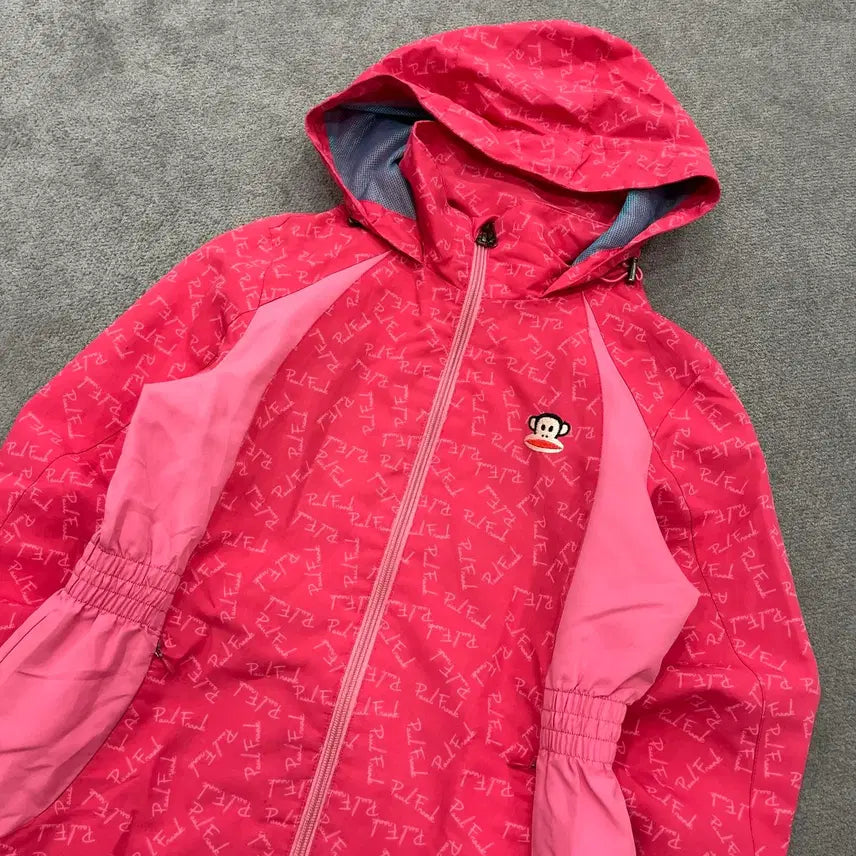 [BUNJANG] Paul Frank Pink Windbreaker Jacket / 90 폴프랭크 핑크 바람막이 점퍼