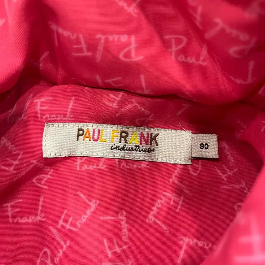[BUNJANG] Paul Frank Pink Windbreaker Jacket / 90 폴프랭크 핑크 바람막이 점퍼
