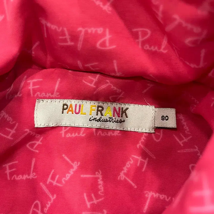 [BUNJANG] Paul Frank Pink Windbreaker Jacket / 90 폴프랭크 핑크 바람막이 점퍼
