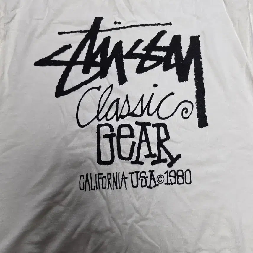 [SOLD OUT] 스투시 피그먼트 클래식 반팔 화이트 L 정품