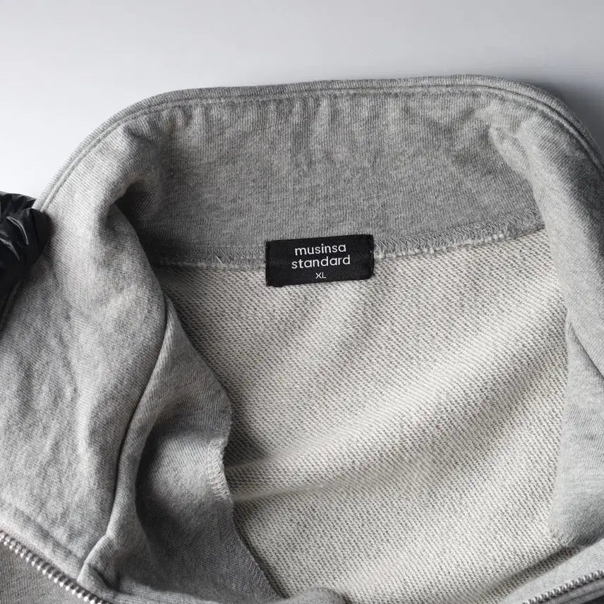 [BUNJANG] Musinsa Standard Oversized Half-Zip Cotton Sweatshirt / 무신사스탠다드 25FW 오버사이즈 하프집업 면 맨투맨 스웨트셔츠
