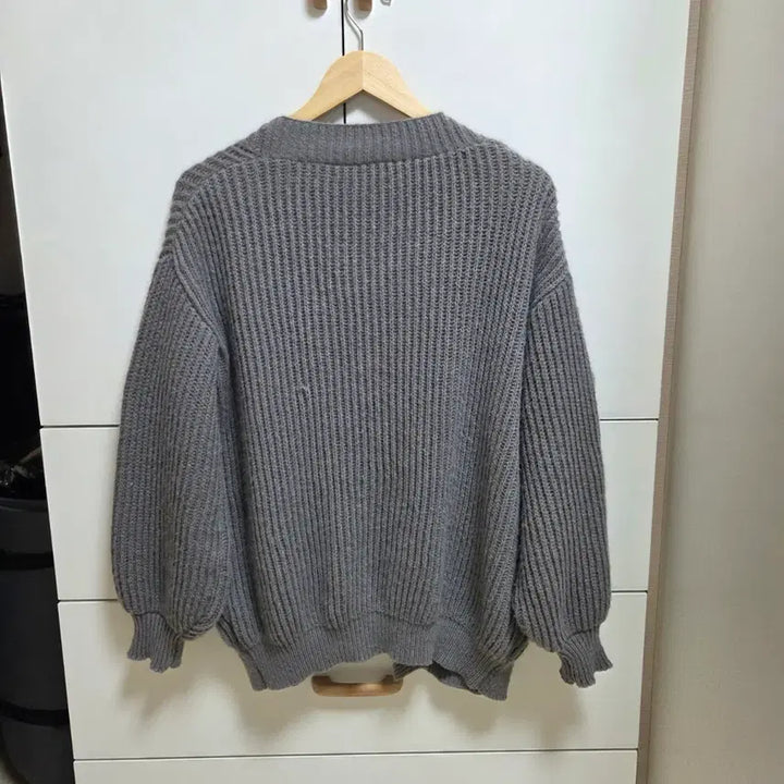 [SOLD OUT] 진그레이 니트가디건