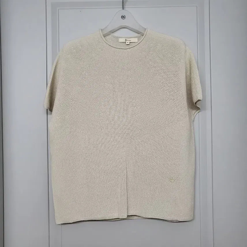 [BUNJANG] G-Studio Ivory Knit T-shirt / 지스튜디오  반팔 니트티 아이보리