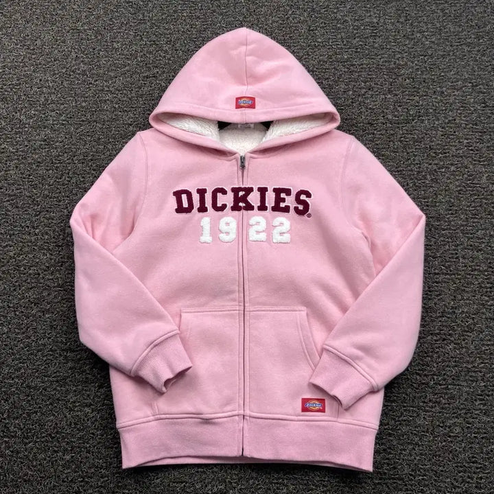 [SOLD OUT] 디키즈 딸기우유 양털 후드집업