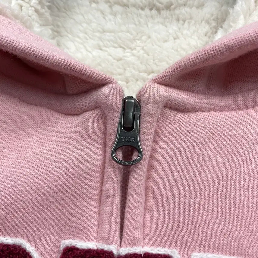 [SOLD OUT] 디키즈 딸기우유 양털 후드집업