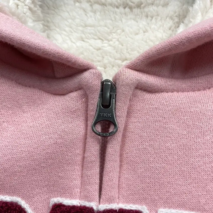[SOLD OUT] 디키즈 딸기우유 양털 후드집업