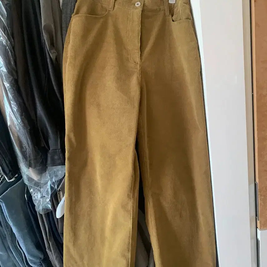 [BUNJANG] Arto Corduroy Wide Pants Olive M / 아르토 코듀로이 와이드 팬츠 올리브 M