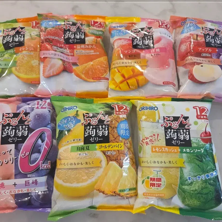 [SOLD OUT] 일본 파우치 곤약젤리 12개입(7종류)