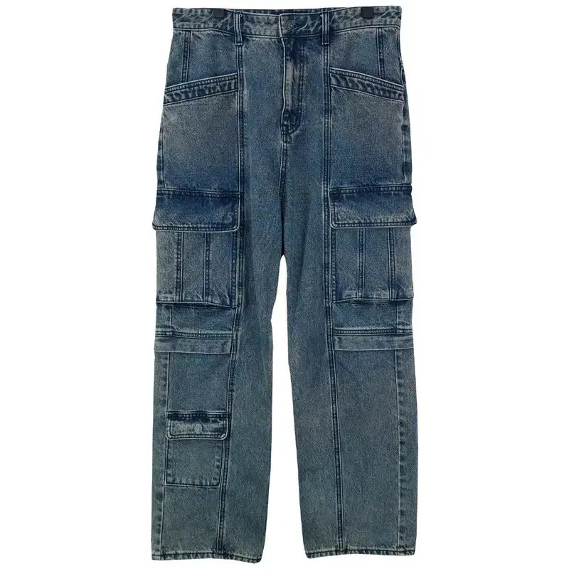 [BUNJANG] Ilcorso 23 F/W Multi-Pocket Utility Cargo Denim Pants / 일꼬르소 23 F/W 멀티 포켓 유틸리티 카고 데님 팬츠 M20040