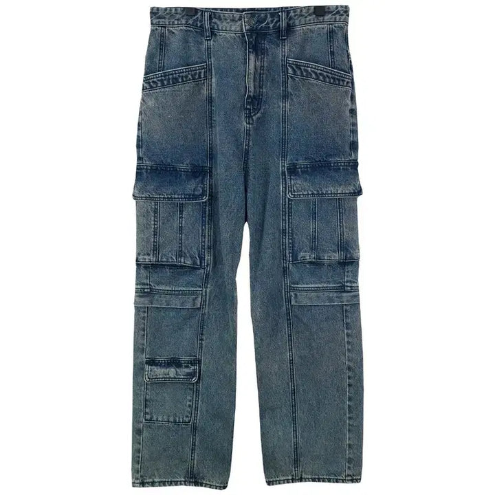 [BUNJANG] Ilcorso 23 F/W Multi-Pocket Utility Cargo Denim Pants / 일꼬르소 23 F/W 멀티 포켓 유틸리티 카고 데님 팬츠 M20040
