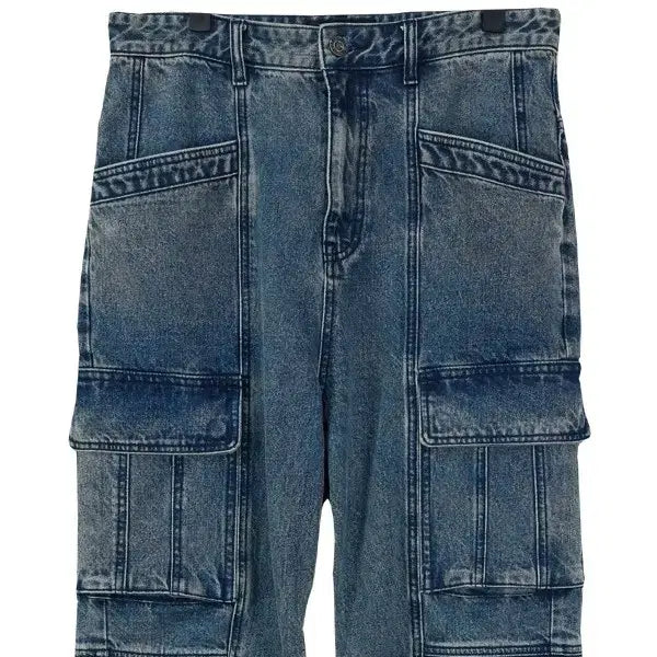 [BUNJANG] Ilcorso 23 F/W Multi-Pocket Utility Cargo Denim Pants / 일꼬르소 23 F/W 멀티 포켓 유틸리티 카고 데님 팬츠 M20040