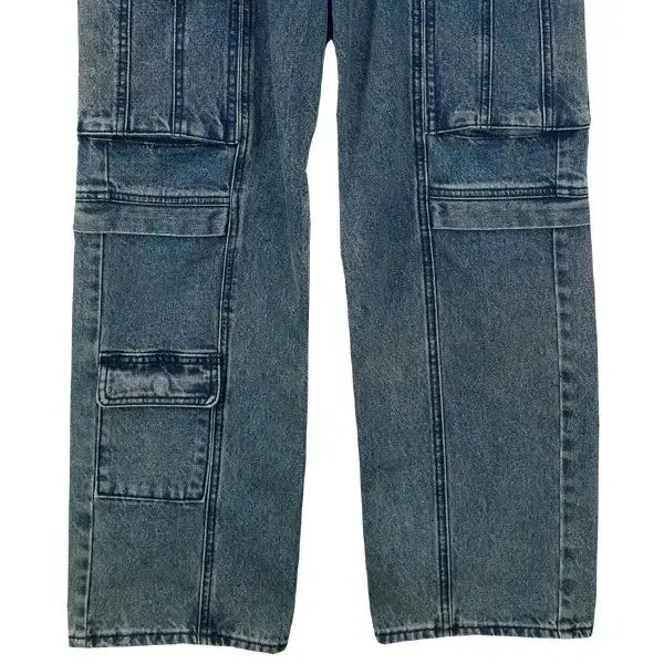 [BUNJANG] Ilcorso 23 F/W Multi-Pocket Utility Cargo Denim Pants / 일꼬르소 23 F/W 멀티 포켓 유틸리티 카고 데님 팬츠 M20040