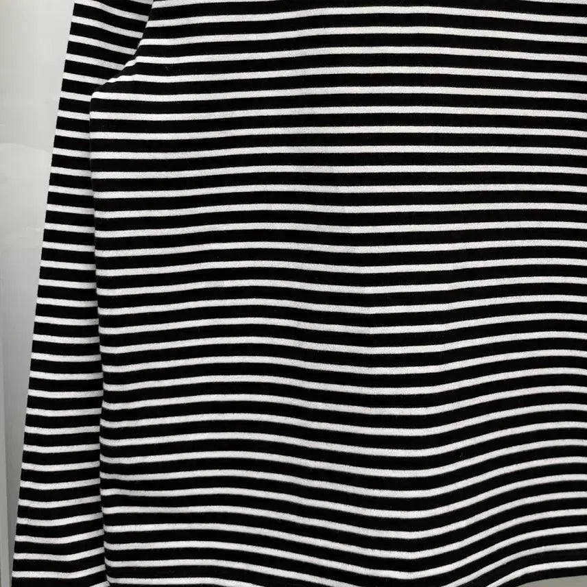 [BUNJANG] AMI Small Heart Stripe T-shirt L / 아미 스몰하트 스트라이프 단가라 티셔츠 L