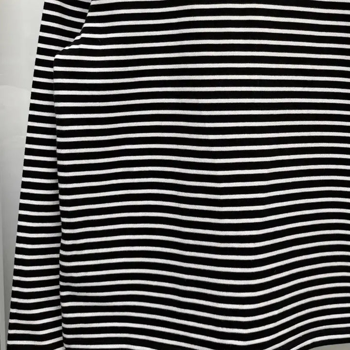[BUNJANG] AMI Small Heart Stripe T-shirt L / 아미 스몰하트 스트라이프 단가라 티셔츠 L