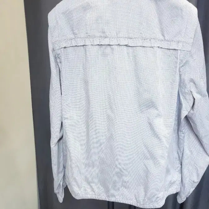 [SOLD OUT] 블랙앤화이트 체크 패턴 블루종 점퍼