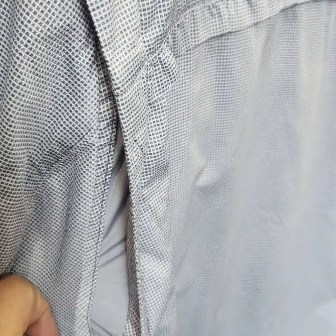 [SOLD OUT] 블랙앤화이트 체크 패턴 블루종 점퍼