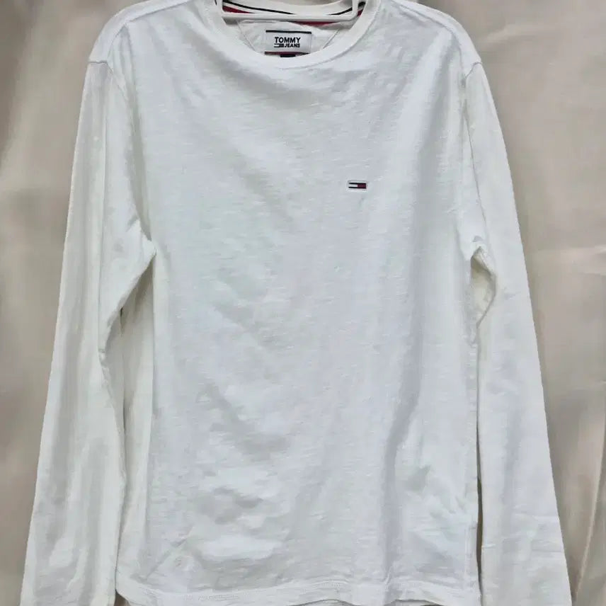[BUNJANG] Tommy Hilfiger White Long Sleeve T-shirt / 타미힐피거 화이트 긴팔 티셔츠