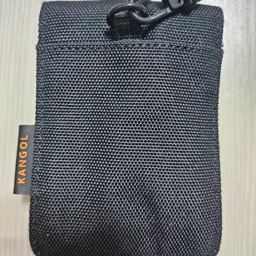 [BUNJANG] Kangol Black Necklace Card Wallet / 캉골 블랙 목걸이 카드지갑