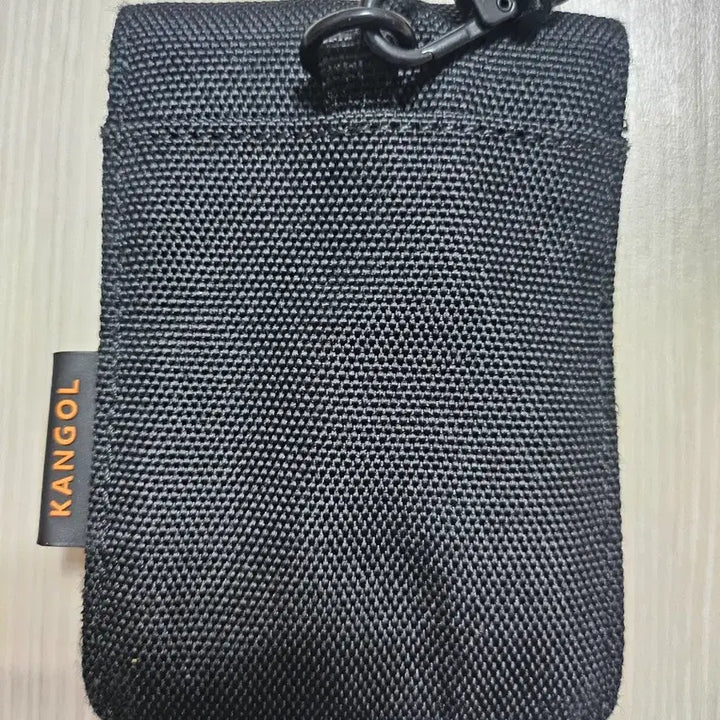 [BUNJANG] Kangol Black Necklace Card Wallet / 캉골 블랙 목걸이 카드지갑