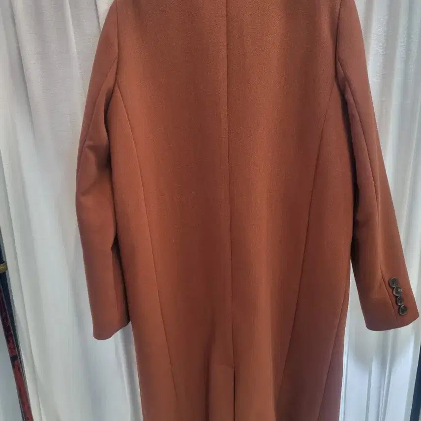 [BUNJANG] ZISbuy Brown Long Coat / 위비스 ZISbuy 브라운 롱 코트 봄.가을용
