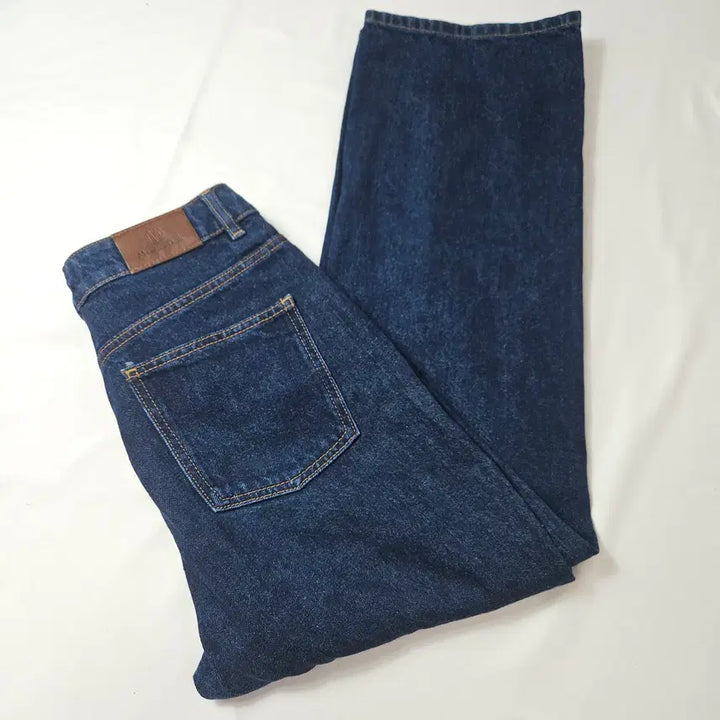 [BUNJANG] Massimo Dutti Denim Jeans - Semi-Wide 28 / 마시모두띠 가죽패치 데님팬츠 청바지 세미와이드 28
