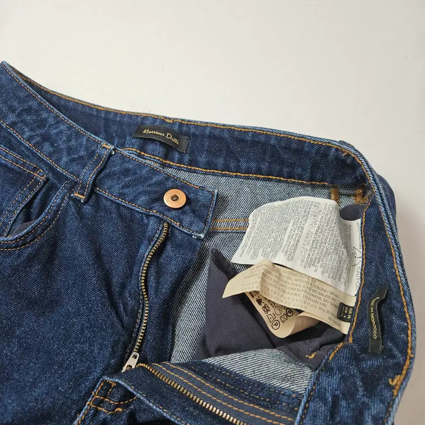 [BUNJANG] Massimo Dutti Denim Jeans - Semi-Wide 28 / 마시모두띠 가죽패치 데님팬츠 청바지 세미와이드 28