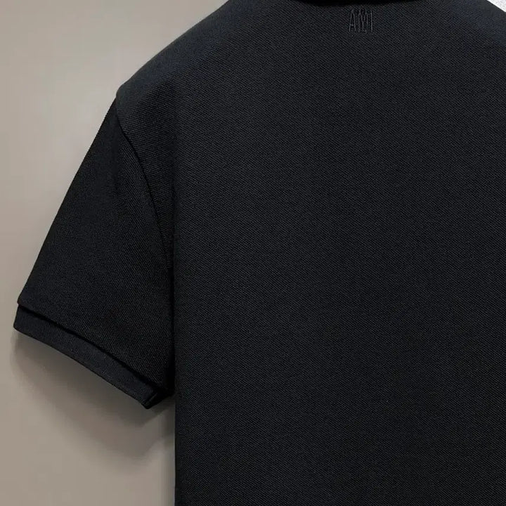 [BUNJANG] AMI Small Heart Polo Shirt Black XS / 아미 스몰하트 반팔 카라티 블랙 XS
