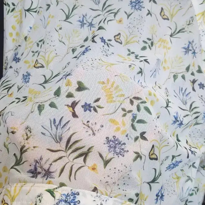 [BUNJANG] P A T Flower Butterfly Pattern Hooded Windbreaker / P A T 플라워 나비 패턴 후드 바람막이 점퍼