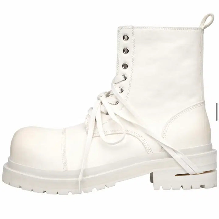 [BUNJANG] Sawlesure koin001 White/Brown Boots / 쏘우레슈어/koin001 화이트/갈색/300사이즈