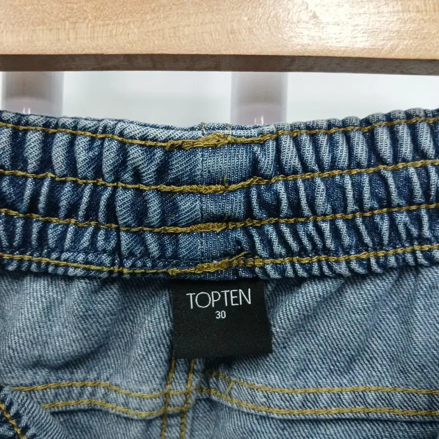 [BUNJANG] Topten Denim Banding Shorts / 탑텐 22SS 데님 밴딩 청 반바지 29-30