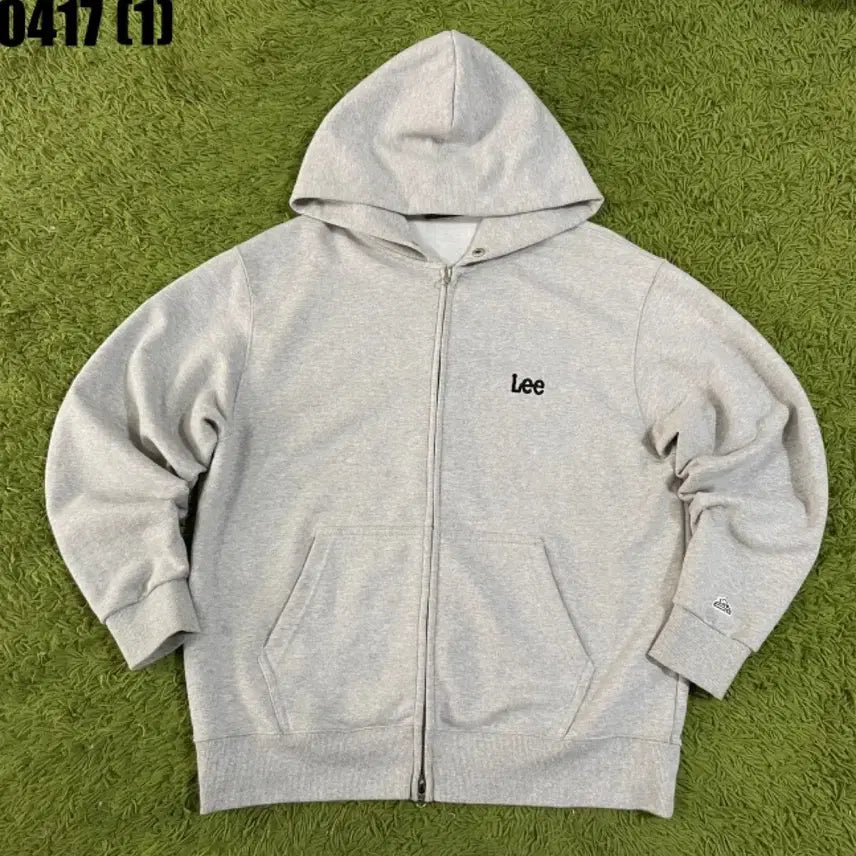 [SOLD OUT] Lee 리 기모 후드집업 회색 M