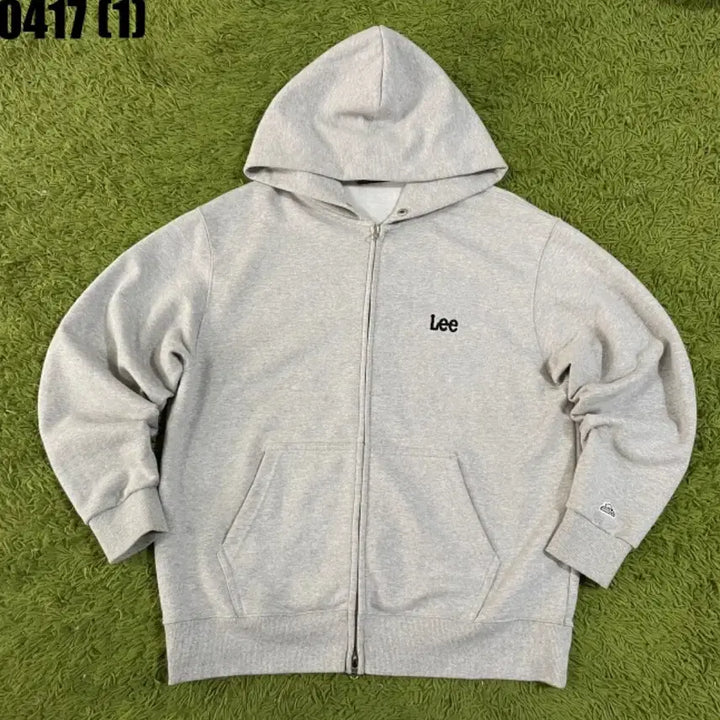 [SOLD OUT] Lee 리 기모 후드집업 회색 M