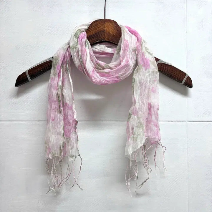 [BUNJANG] JPN Pink Flower Fairy Scarf Muffler / 핑크 플라워 페어리 스카프 머플러 JPN