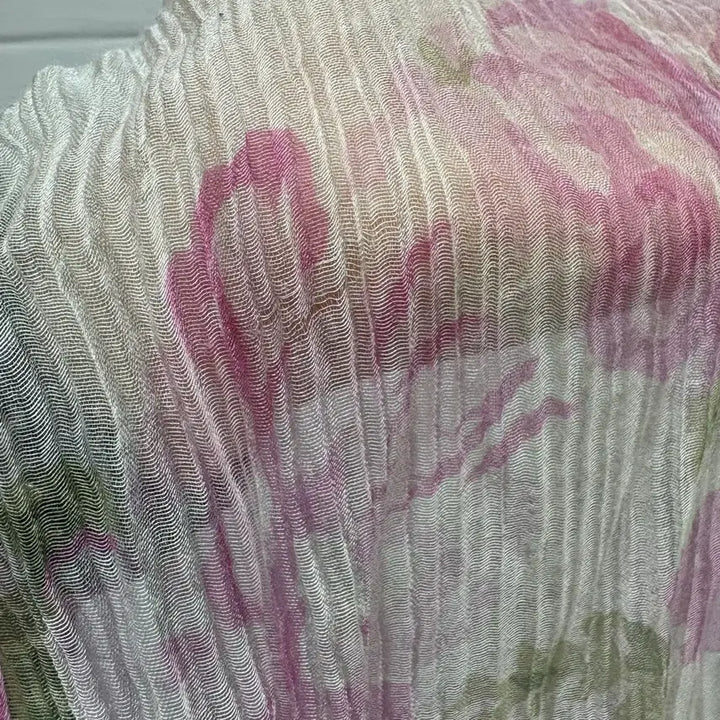 [BUNJANG] JPN Pink Flower Fairy Scarf Muffler / 핑크 플라워 페어리 스카프 머플러 JPN