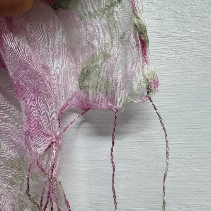 [BUNJANG] JPN Pink Flower Fairy Scarf Muffler / 핑크 플라워 페어리 스카프 머플러 JPN