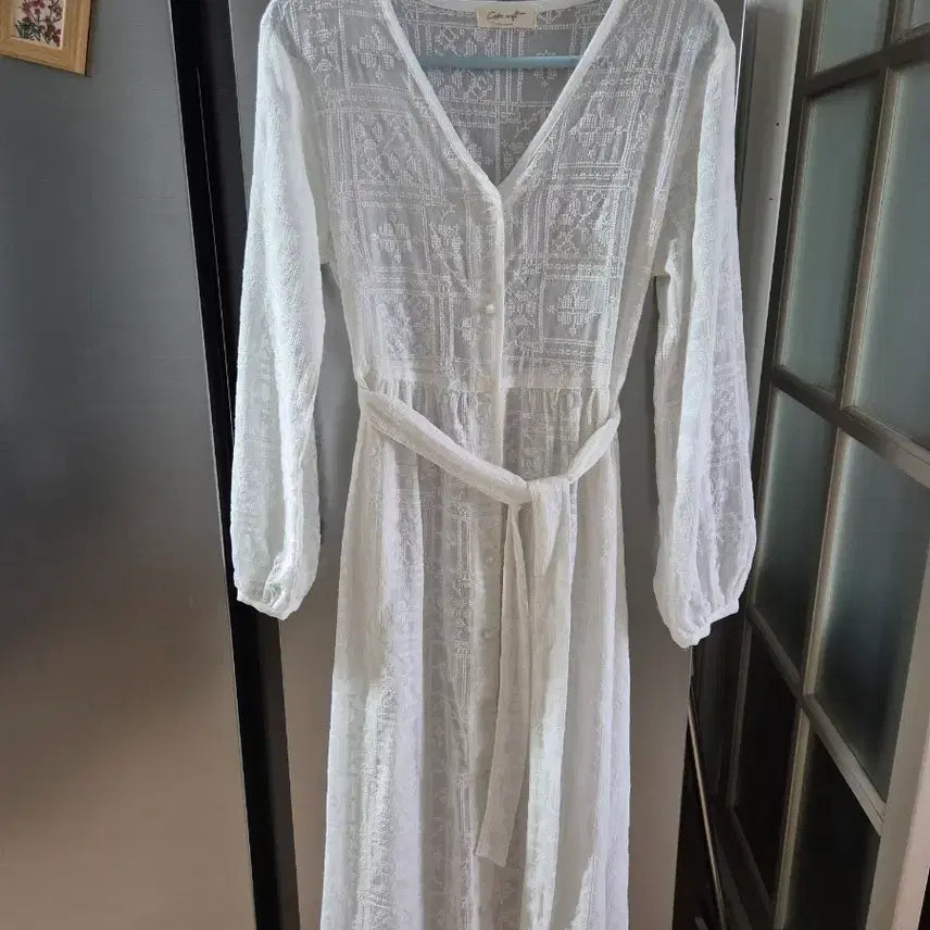 [SOLD OUT] [일본브랜드] 세포크래프트 화이트 롱 원피스