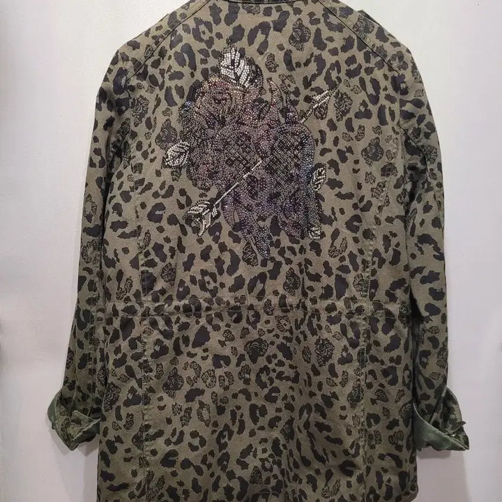 [BUNJANG] GGPX Leopard Print Field Jacket / GGPX 카키 레오파드 야상 점퍼