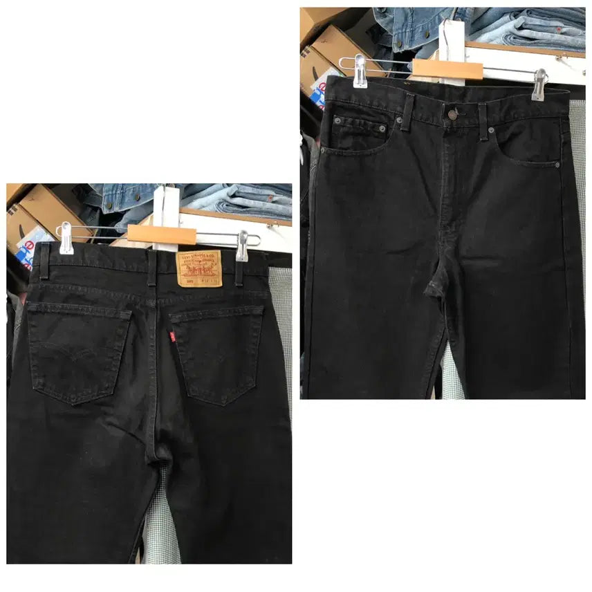 [SOLD OUT] 90s 리바이스505 흑청 USA 레드탭 허리34 둘레86 신품급